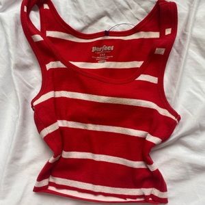 cute striped tank top old navy fits M